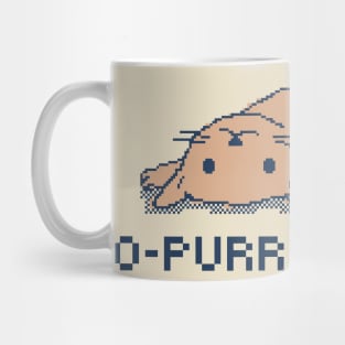 O-Purr-Thinking - 80s Pixel Art Mug